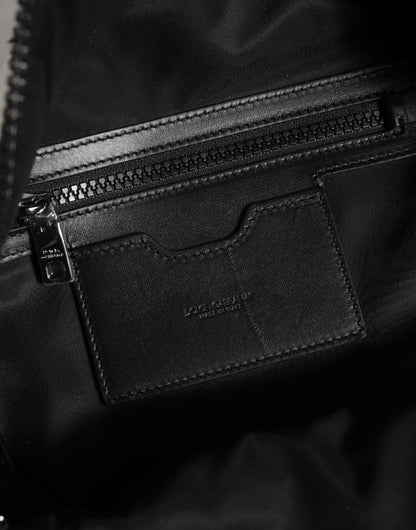 Dolce & Gabbana White DG Stars Print Nylon Travel Backpack Bag