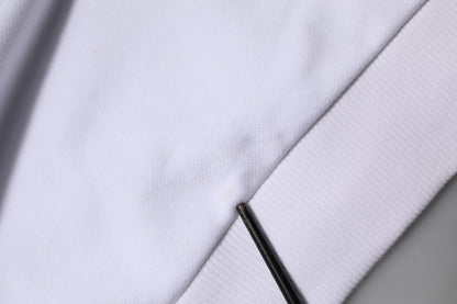 Dolce & Gabbana White Sacred Heart Hooded Sweatshirt Sweater