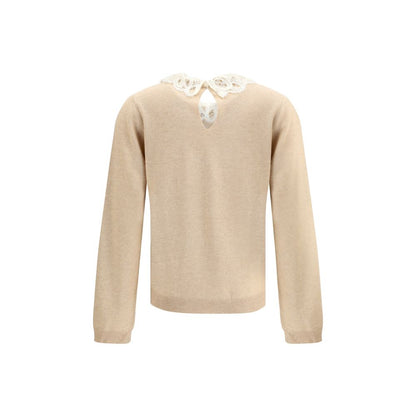 Fabiana Filippi Lace collar Sweater