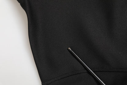 Dolce & Gabbana Black Polyester Turtleneck Pullover Sweater