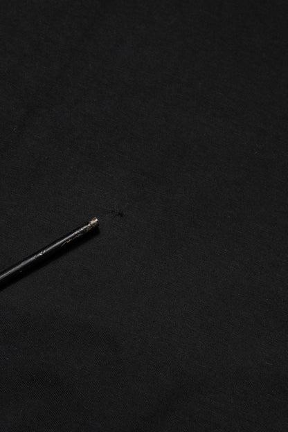 Dolce & Gabbana Black Logo Plaque Cotton Crew Neck T-shirt