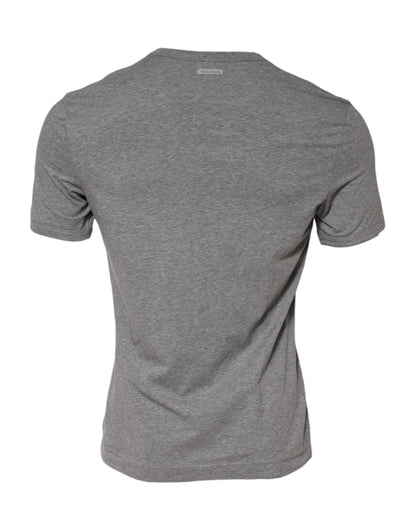 Dolce & Gabbana Gray Crew Neck Short Sleeves Underwear T-shirt