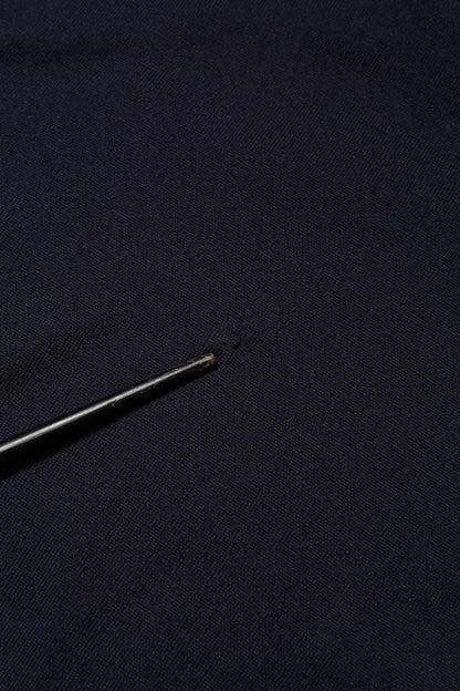 Dolce & Gabbana Dark Blue Silk Crew Neck Short Sleeves T-shirt