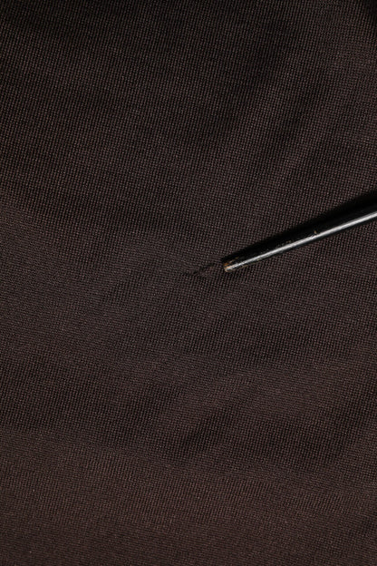 Dolce & Gabbana Brown Silk Crew Neck Short Sleeves T-shirt