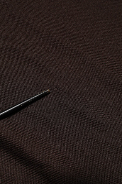 Dolce & Gabbana Brown Silk Crew Neck Short Sleeves T-shirt