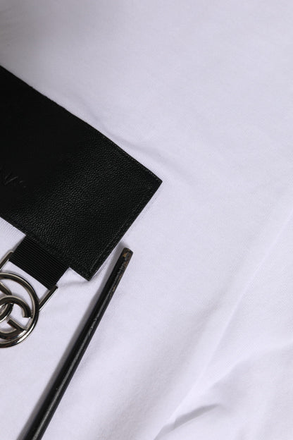 Dolce & Gabbana White Logo Crew Neck Short Sleeves T-shirt