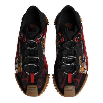 Dolce & Gabbana Black Logo Low Top NS1 Men Sneakers