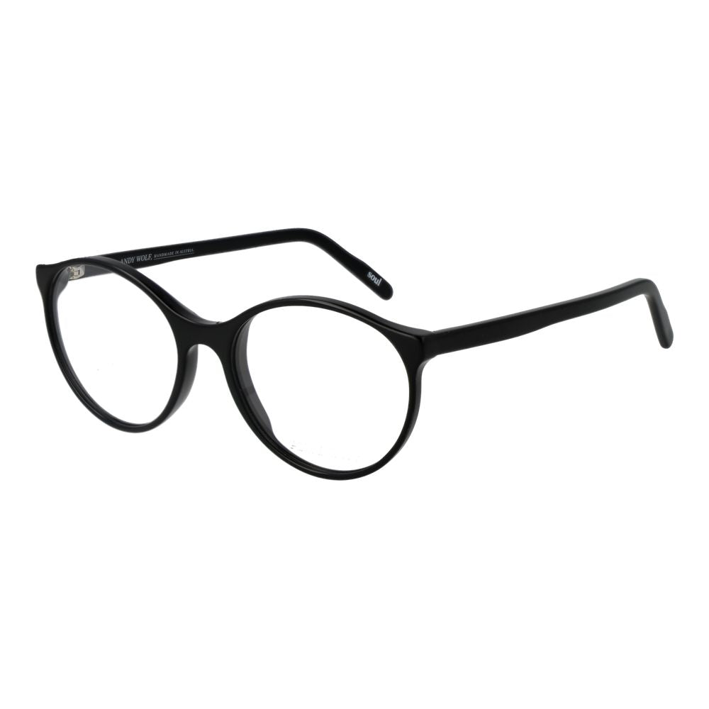 Andy Wolf Black Unisex Glasses Frame