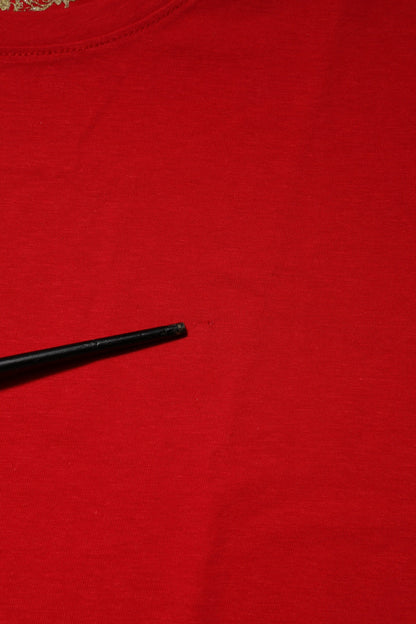 Dolce & Gabbana Red Crew Neck Short Sleeves Top T-shirt