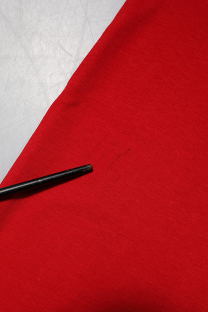 Dolce & Gabbana Red Plain Crew Neck Short Sleeves T-shirt