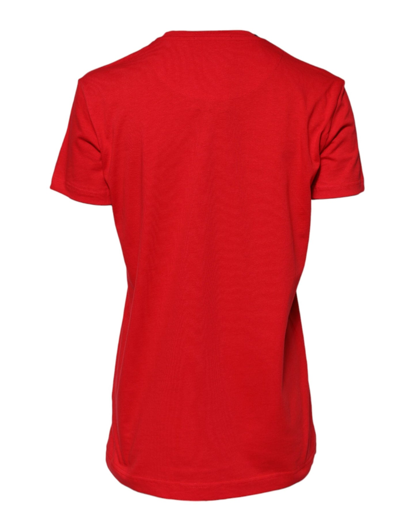 Dolce & Gabbana Red Short Sleeves Crew Neck Casual Top T-shirt