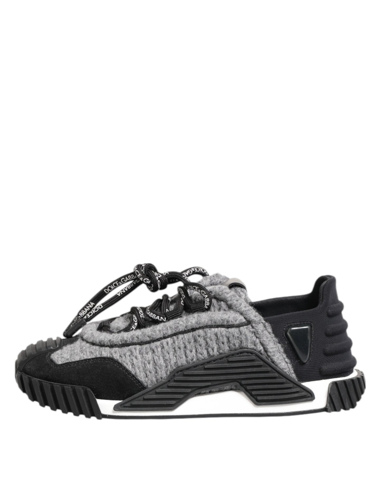 Dolce & Gabbana Black Gray NS1 Low Top Sneakers Shoes