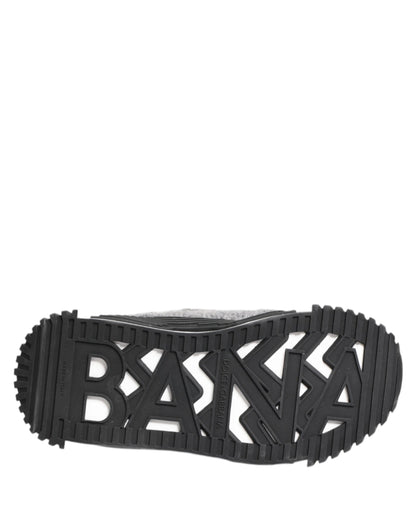 Dolce & Gabbana Black Gray NS1 Low Top Sneakers Shoes