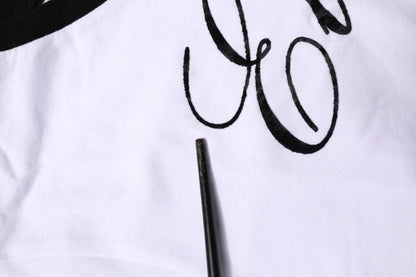 Dolce & Gabbana White Eleganza Cotton Crew Neck Tee T-shirt