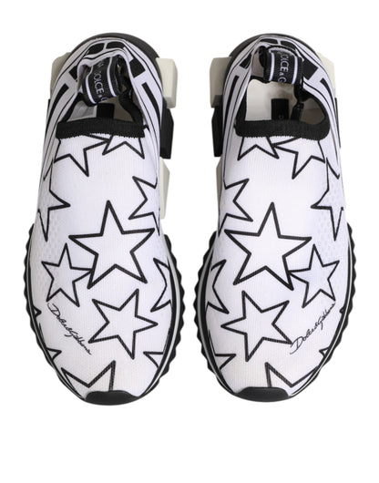 Dolce & Gabbana White Stars Sorrento Low Top Sneakers Shoes