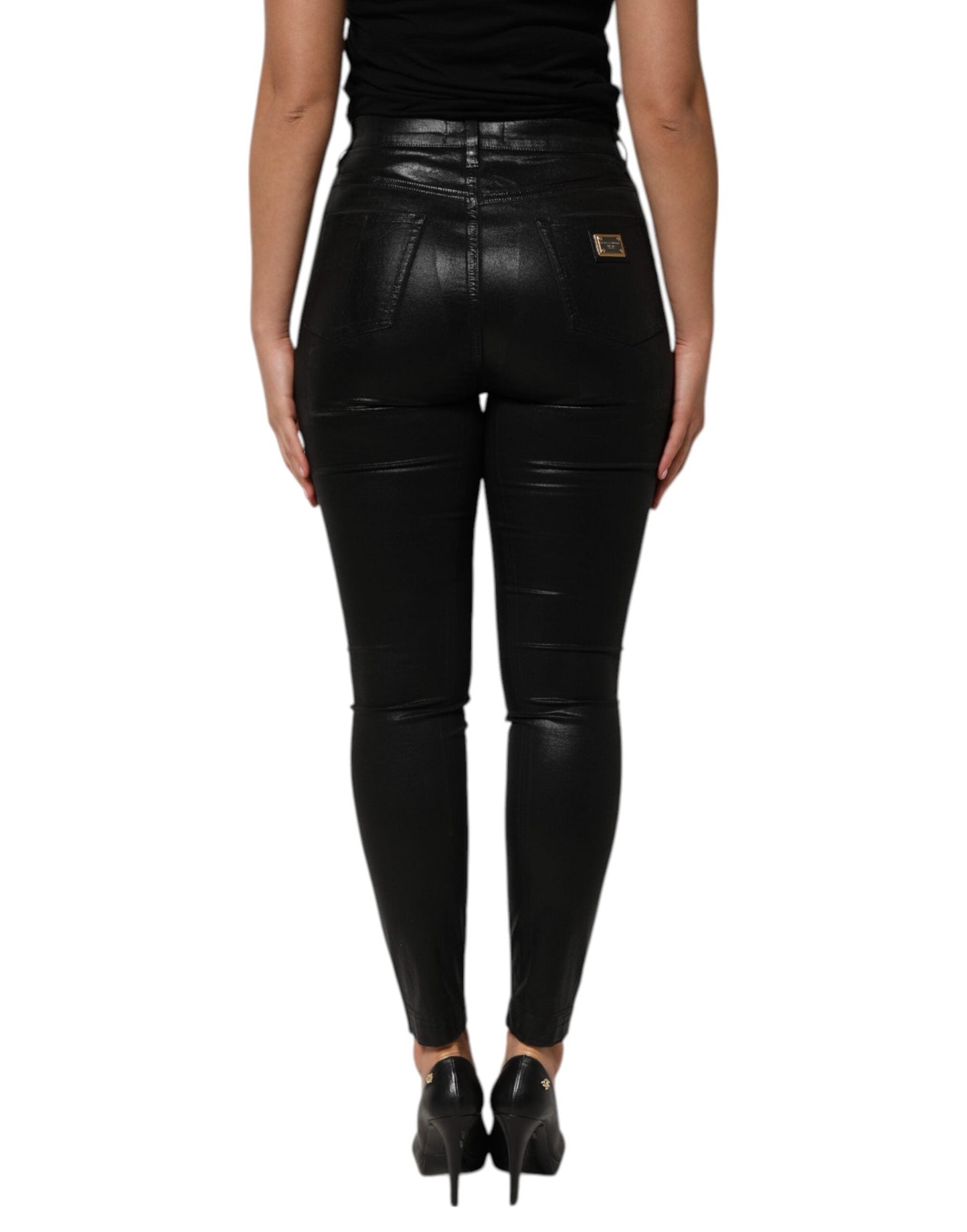 Dolce & Gabbana Black High Waist Skinny GRACE Denim Jeans