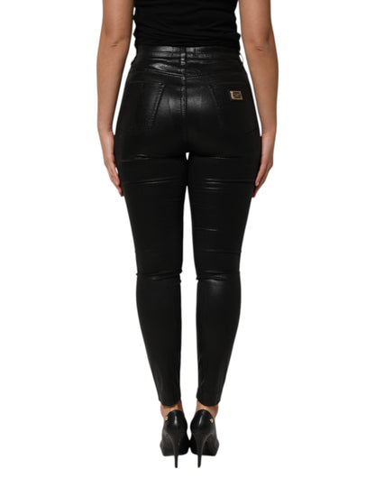 Dolce & Gabbana Black High Waist Skinny GRACE Denim Jeans