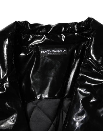 Dolce & Gabbana Polyester Black Quilted Puffer Coat  Jacket