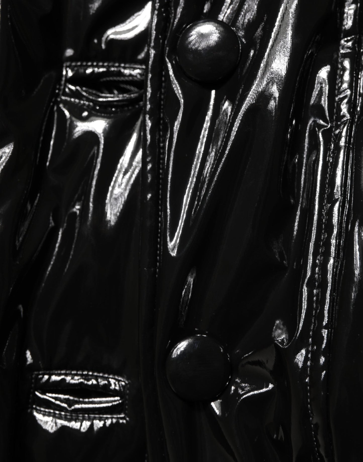 Dolce & Gabbana Polyester Black Quilted Puffer Coat  Jacket