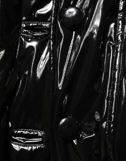 Dolce & Gabbana Polyester Black Quilted Puffer Coat  Jacket