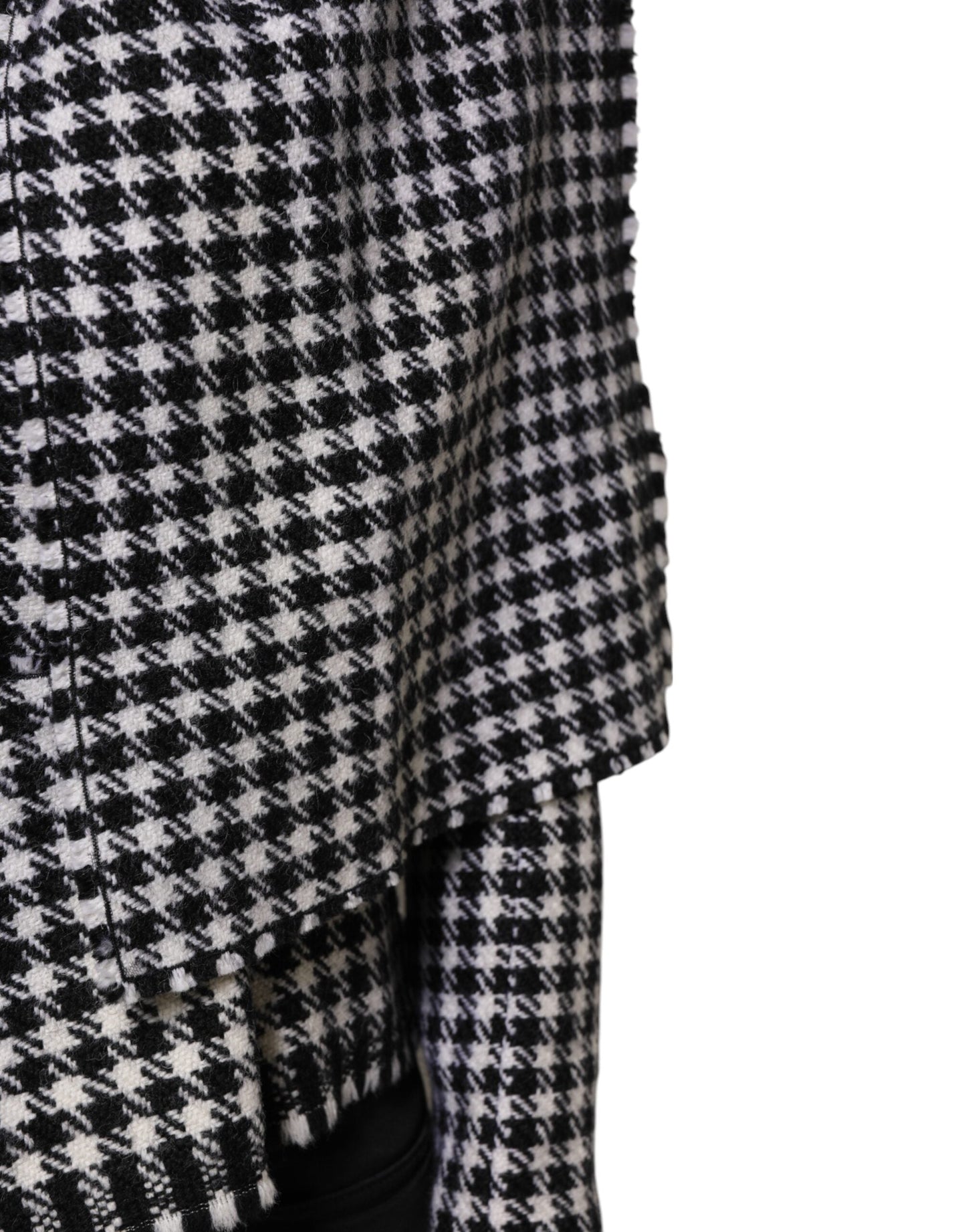 Dolce & Gabbana Multicolor Wool Monochrome Patterned Jacket