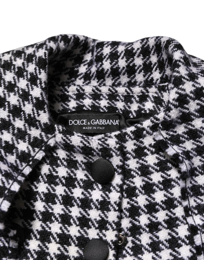 Dolce & Gabbana Multicolor Wool Monochrome Patterned Jacket