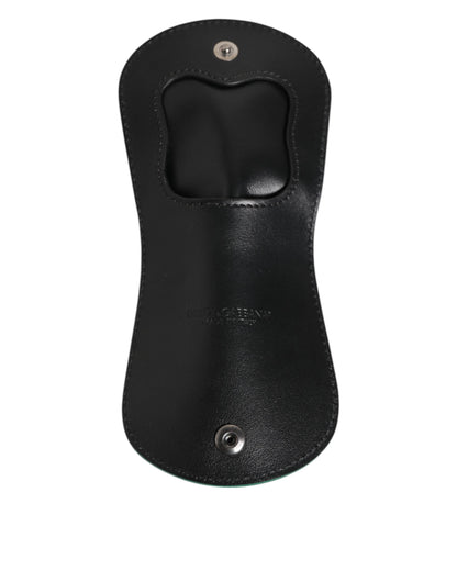 Dolce & Gabbana Green Exotic Skin Coin Condom Case Holder Pocket Wallet