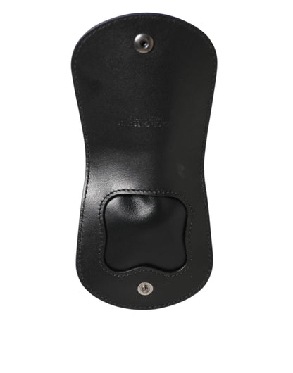 Dolce & Gabbana Blue Exotic Skin Coin Condom Case Holder Pocket Wallet