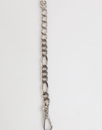 Dolce & Gabbana Silver Tone Brass Chain Lobster Clasp DG Logo Bracelet