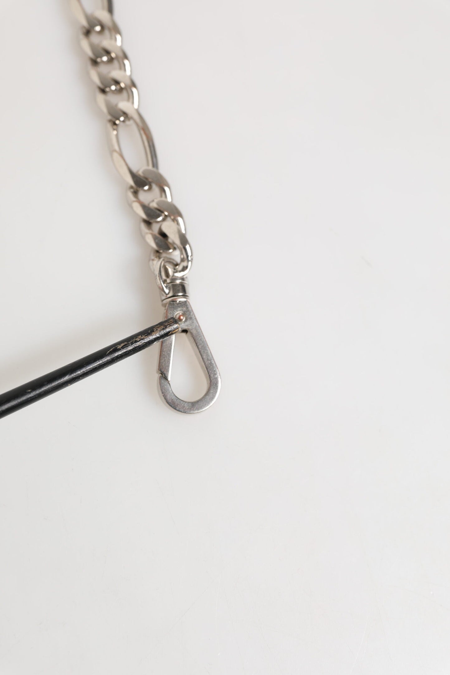 Dolce & Gabbana Silver Tone Brass Chain Lobster Clasp DG Logo Bracelet