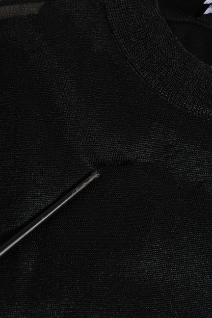 Dolce & Gabbana Black Polyester Pullover Sweatshirt Sweater