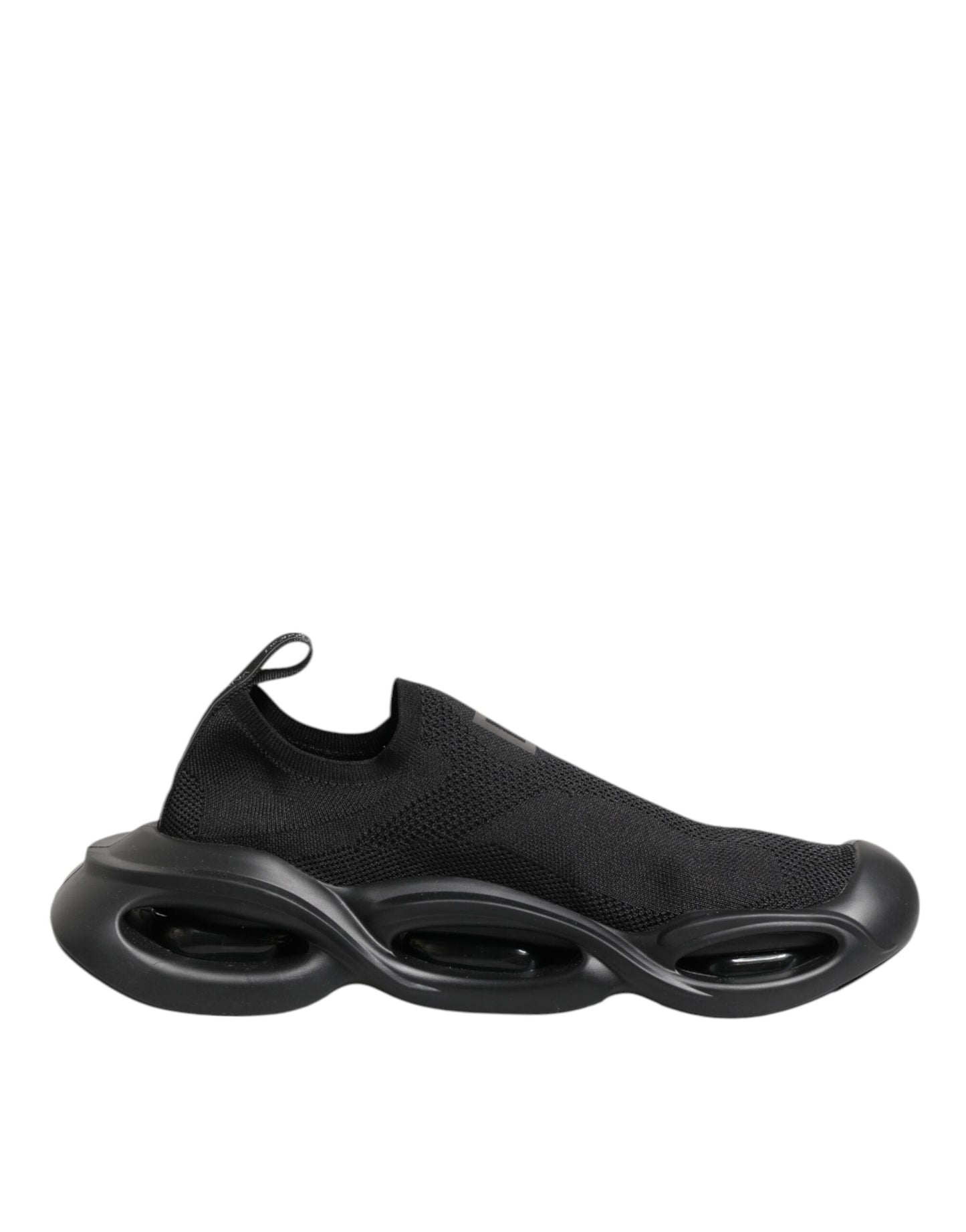 Dolce & Gabbana Black Slip On Wave Low Top Men Sneaker Shoes