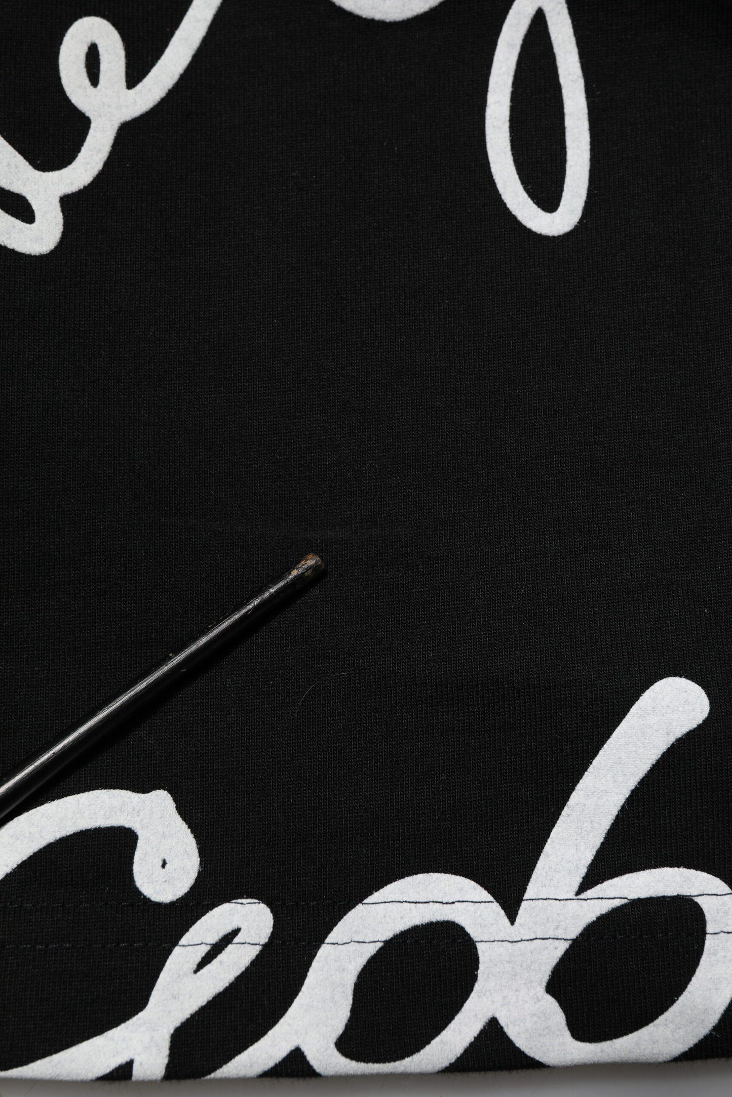 Dolce & Gabbana Black Logo Print Cotton Crew Neck  T-shirt