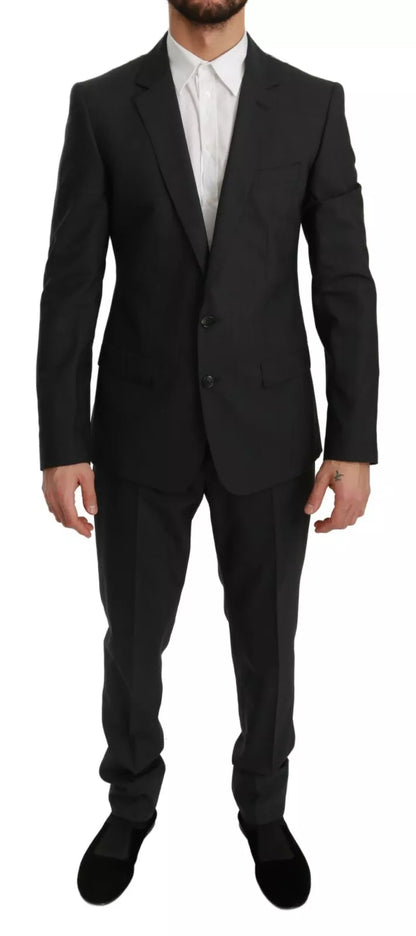 Dolce & Gabbana Slim Fit MARTINI Wool Gray Suit