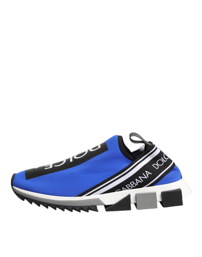 Dolce & Gabbana Blue Logo Low Top Sorrento Sneakers Shoes
