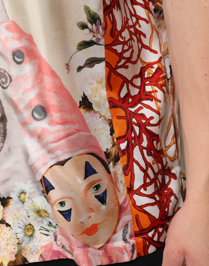 Dolce & Gabbana Multicolor Shell Print Hawaii Casual Shirt