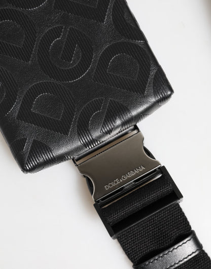Dolce & Gabbana Gray DG Logo Mania Purse Phone Belt Waist Men Borse Bag
