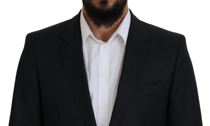 Dolce & Gabbana Melange Grey Wool 2 Piece MARTINI Suit