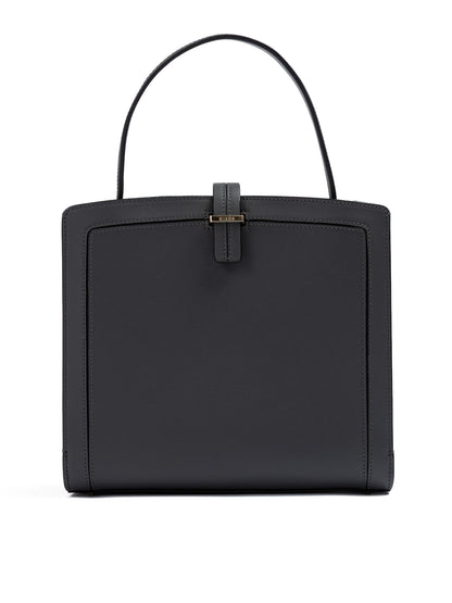 Giada Anthracite Leather Shoulder Bag