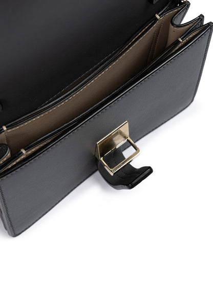 Giada Dark Grey Leather Clutch Bag