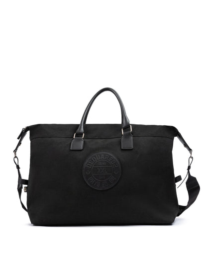 Dsquared² Black Fabric Weekend Travel Bag