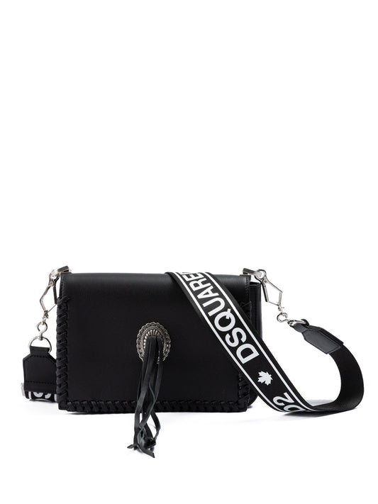 Dsquared² Black Leather Crossbody Bag