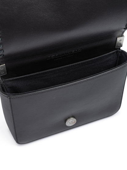 Dsquared² Black Leather Crossbody Bag