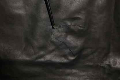 Dolce & Gabbana Black Lamb Leather Trousers Men Pants