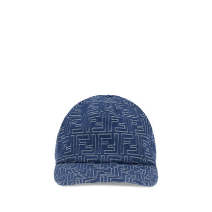 Fendi Denim embroidery Baseball Hat