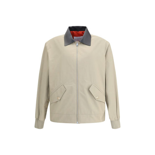 Givenchy Cotton Harrington Jacket with leather details