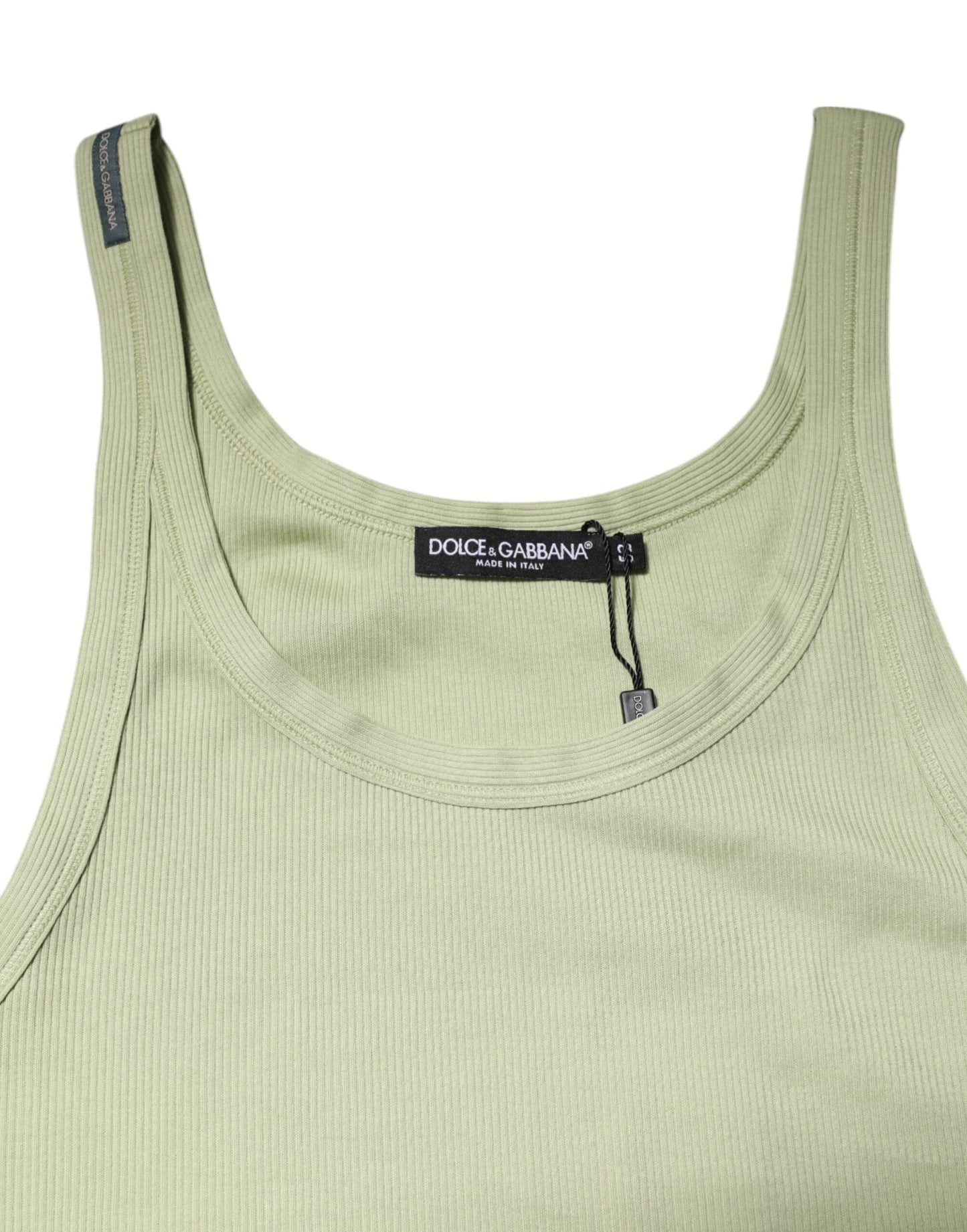 Dolce & Gabbana Light Green Tank Sleeveless Men Men T-shirt
