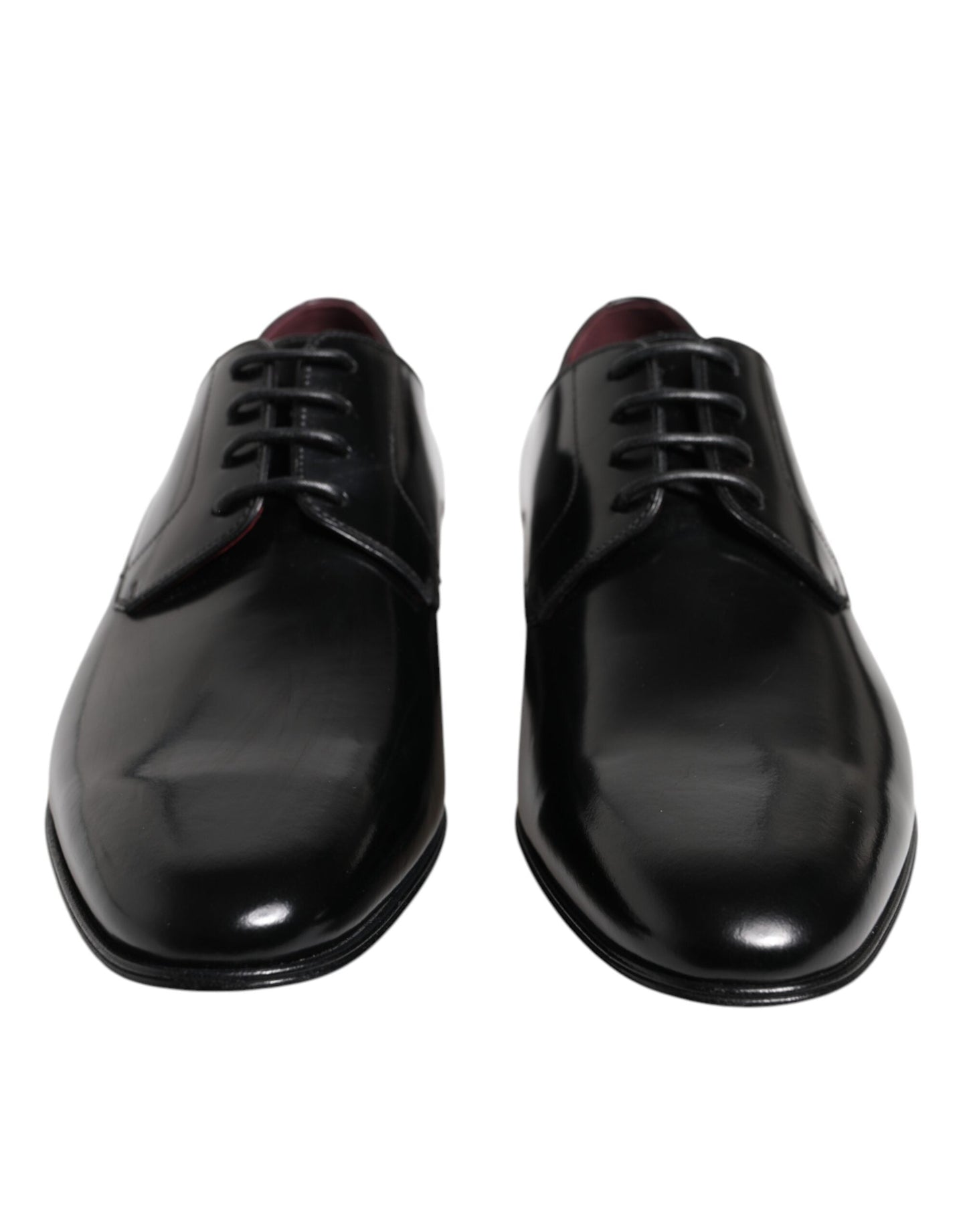 Dolce & Gabbana Men Dress Black Calfskin Leather Derby Shoes