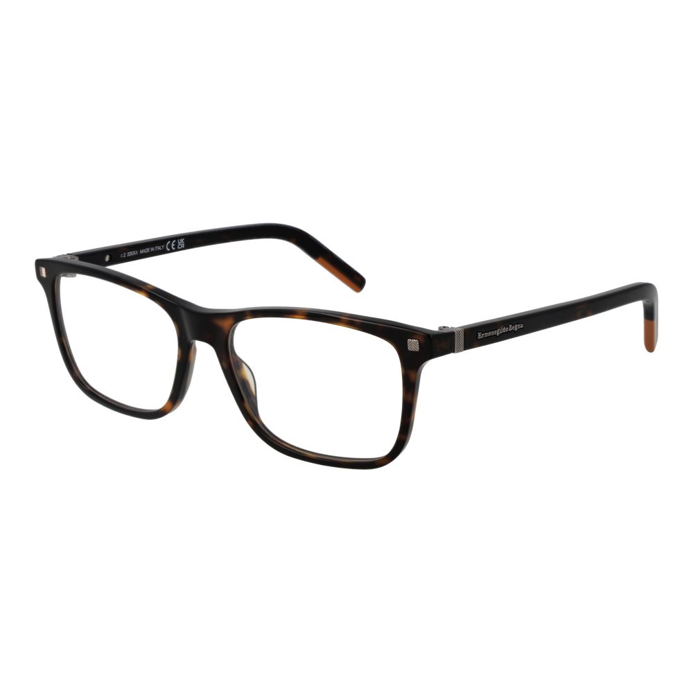 Ermenegildo Zegna Brown Men Glasses Frame