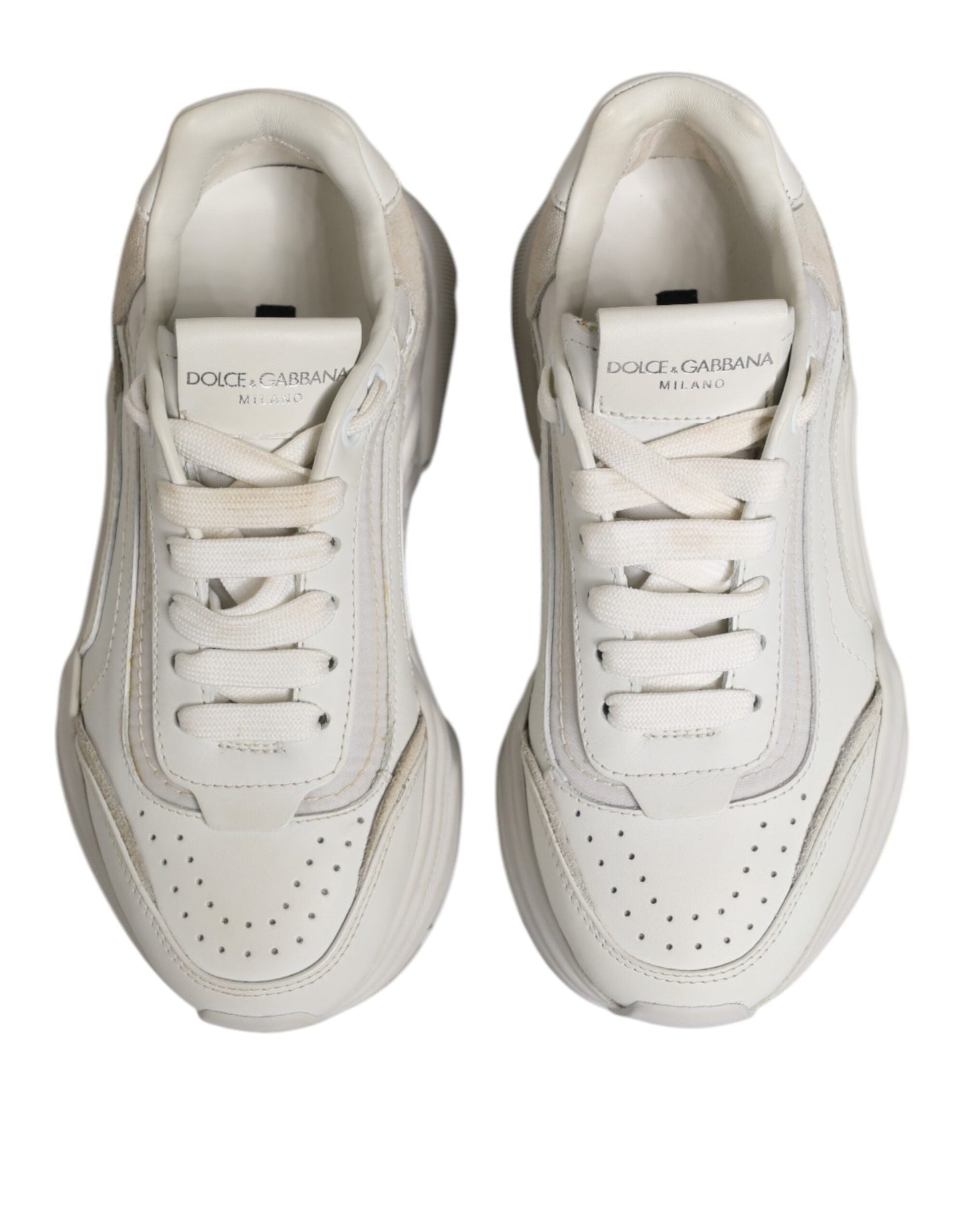 Dolce & Gabbana White Daymaster Low Top Sneaker Shoes